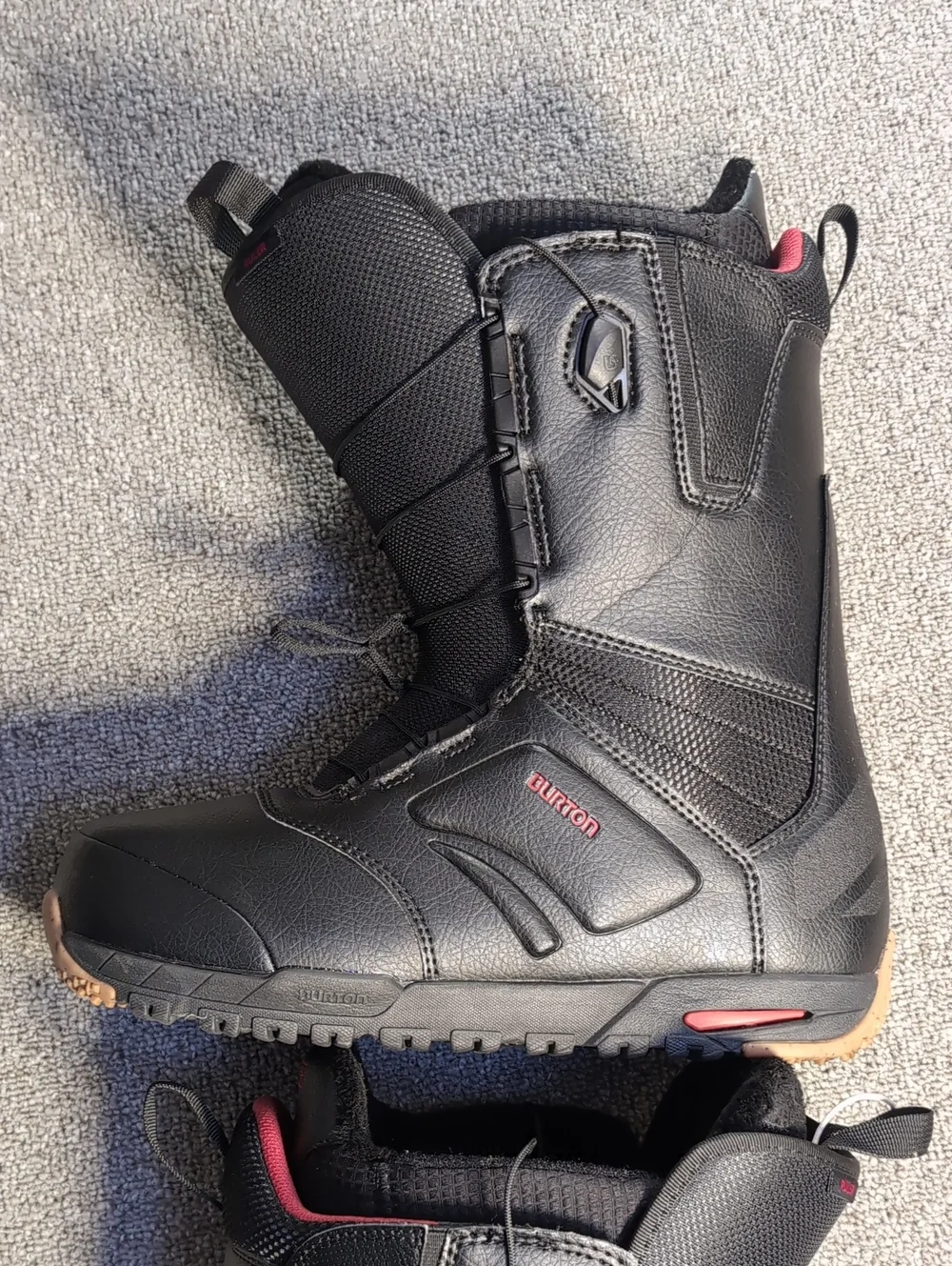 Burton Ruler Wide Speedzone Black Snowboard Boots Mens 12.0 Like New!